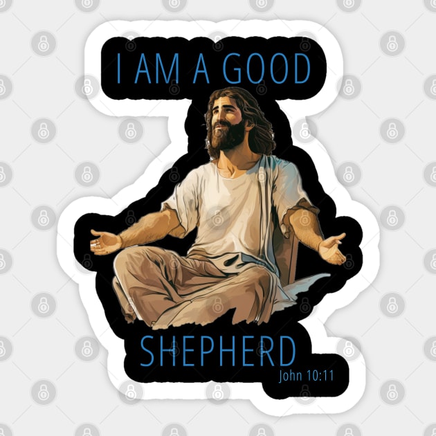 Jesus is Lord and God is a central aspect of ouer faith Sticker by MariooshArt